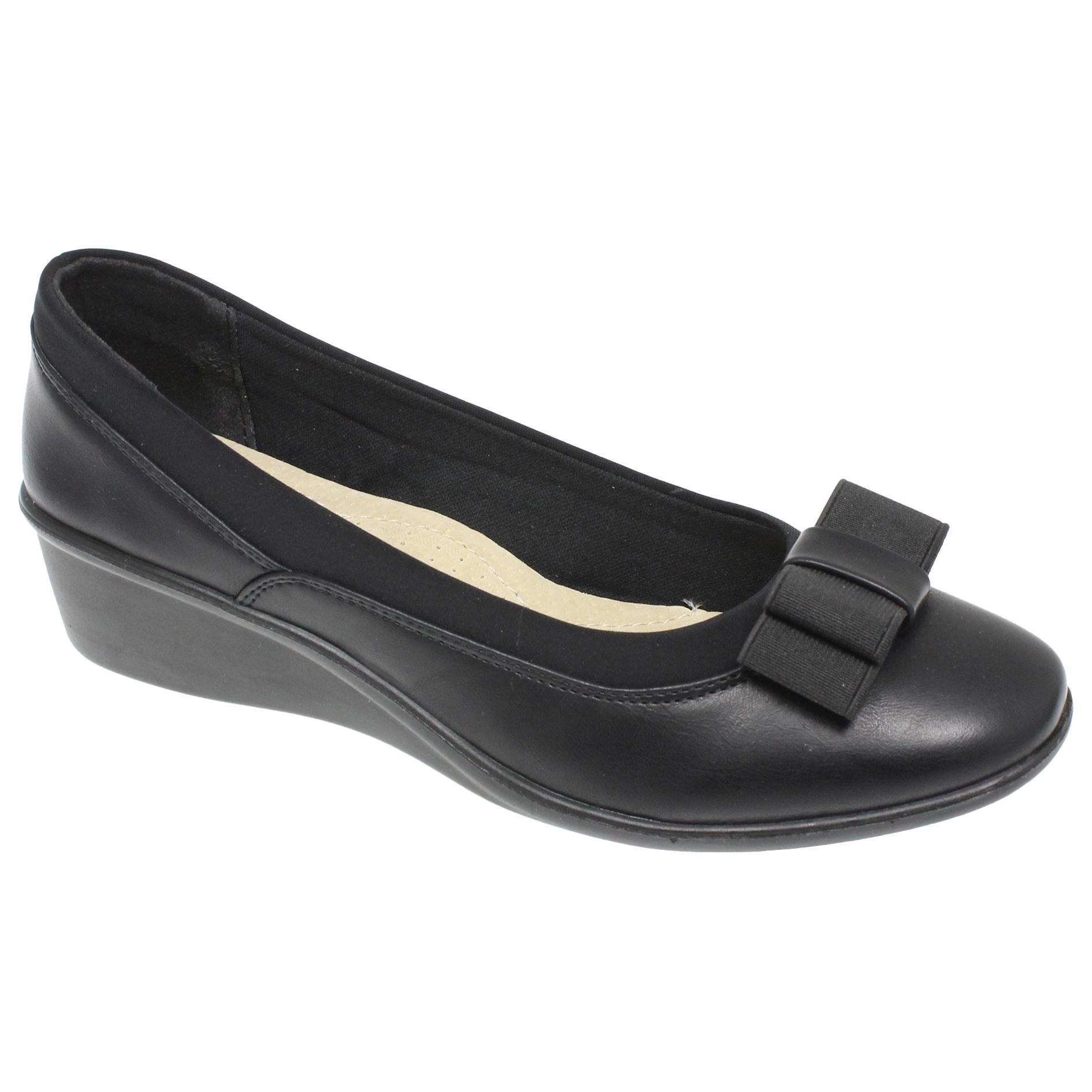 Pertemba FR - Apparel Lunar dames/dames diaken lederen pumps 3 UK zwart