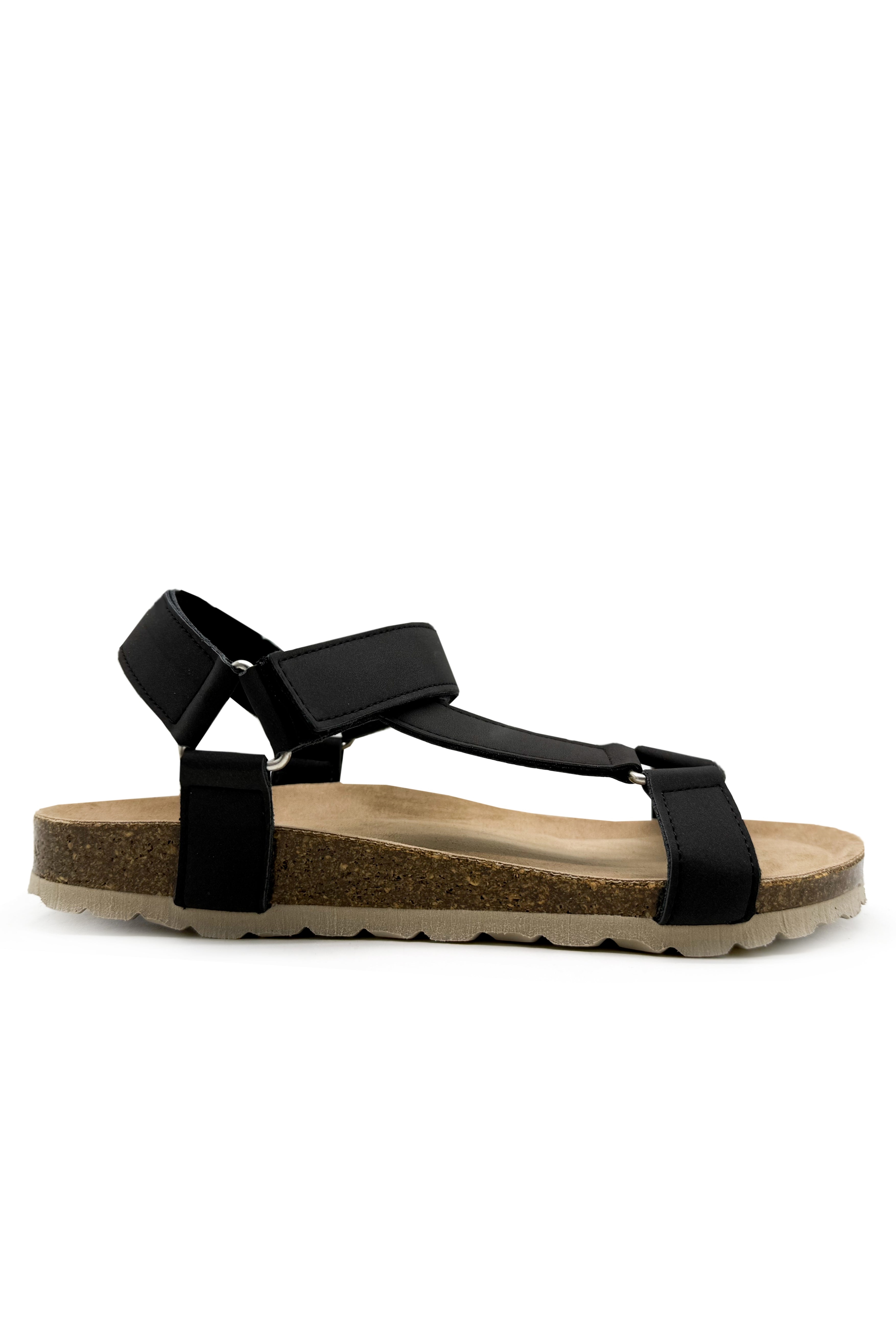 Thies Herren vegan Sandalen Eco Bio Trek Obsidian Grau