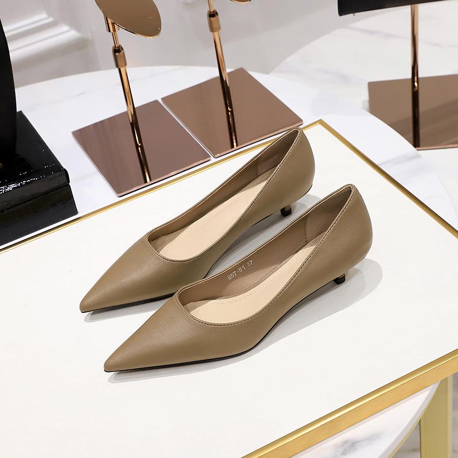 Bigtree Damesmode Pendelen Dunne Lage Hak Puntige Ondiepe Mond Veelzijdige Comfortabele Enkele Schoenen Platte Schoenen 41