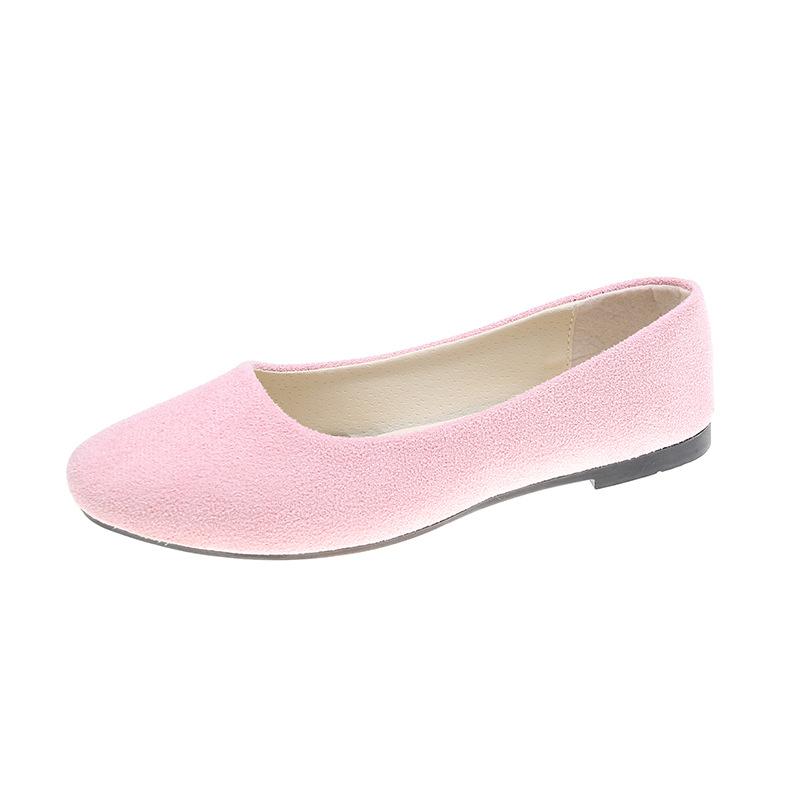 Ayseguney Footwear Dames Meisjes Solid Plus Size Slip On Flat Ondiep Comfort Casual Enkele Schoenen 19 Kleur 43