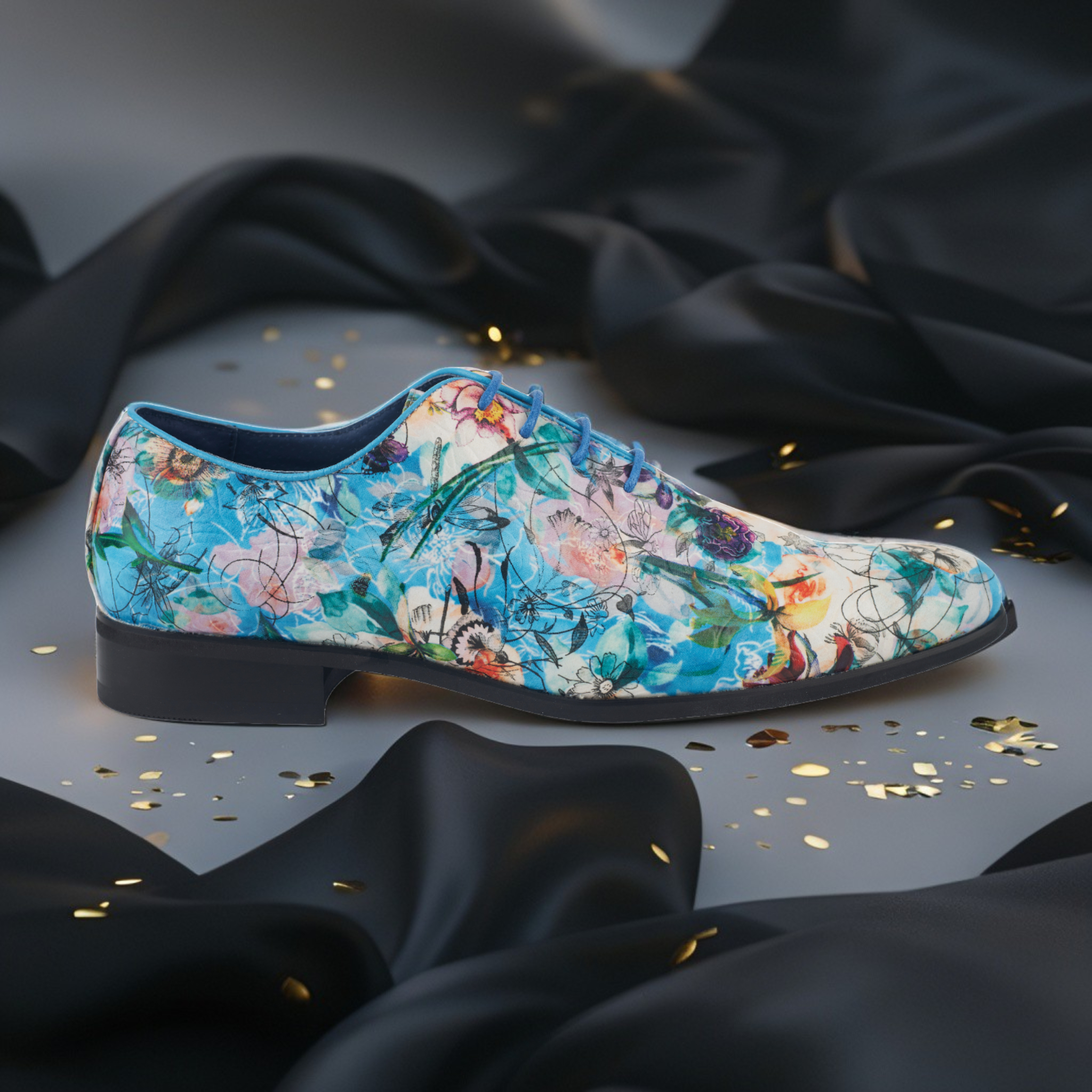 Lureaux Azure Bloom  - Handgemaakte Nette Schoenen Voor Heren