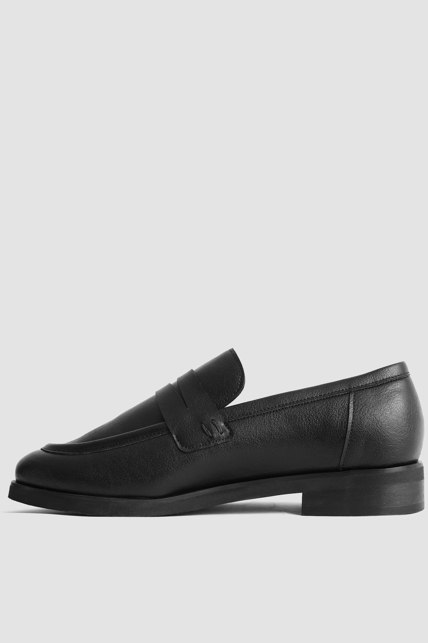 BOHEMA Damen vegan Loafers Dakota Klassisch Schwarz
