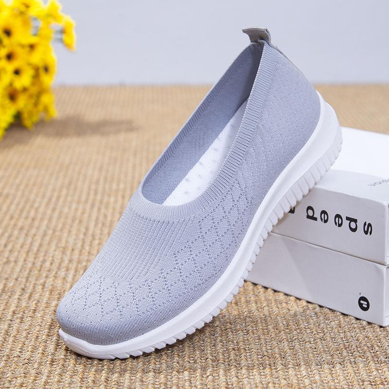 FashionLane Dames casual wandelschoenen ademende instappers lichtgewicht comfort flats 39