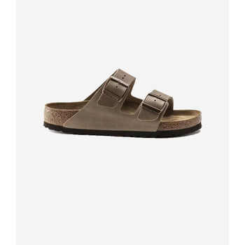 Birkenstock Slippers  Arizona Soft Footbed Oiled Leather Tobacco Brown