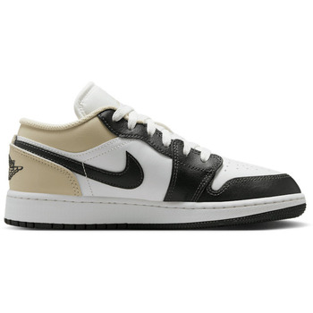 Nike Lage Sneakers  Jordan 1 Low White Rattan Off-Noir (GS)