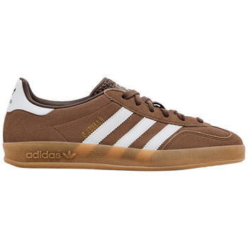 Adidas Lage Sneakers  Gazelle Indoor Earth Strata White Gold Metallic
