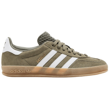 Adidas Lage Sneakers  Gazelle Indoor Olive Strata Cloud White Gum