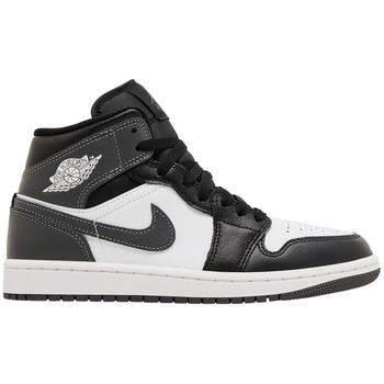 Nike Hoge Sneakers  Jordan 1 Mid Black White Iron Grey
