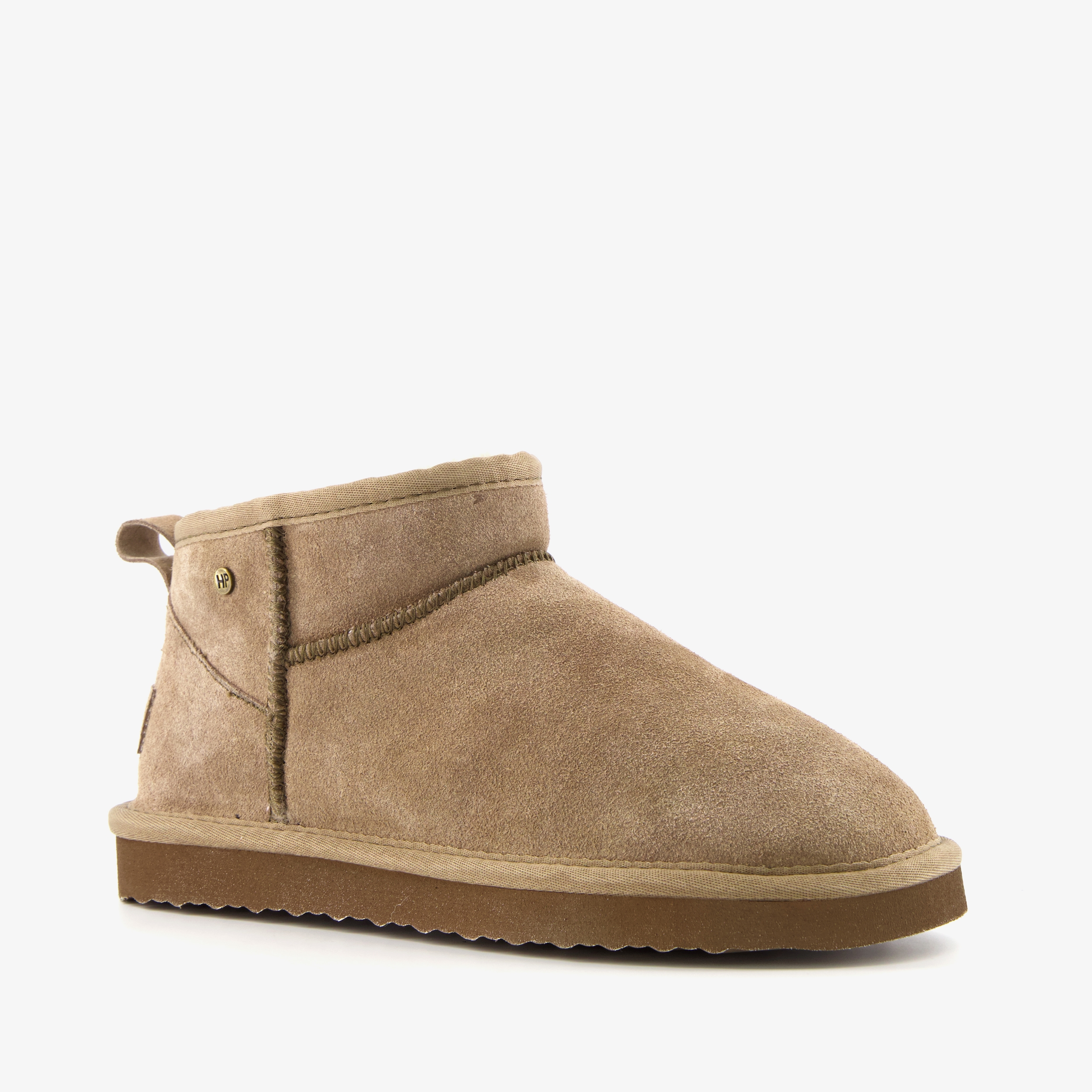 Hush Puppies gevoerde suede laarsjes lichtbruin