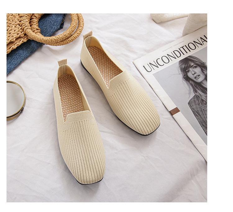 Hello Studio Damesloafers van mesh met zachte onderkant en ballerina's met gesloten teen, instappers, ondiepe bootschoenen, pumps 36