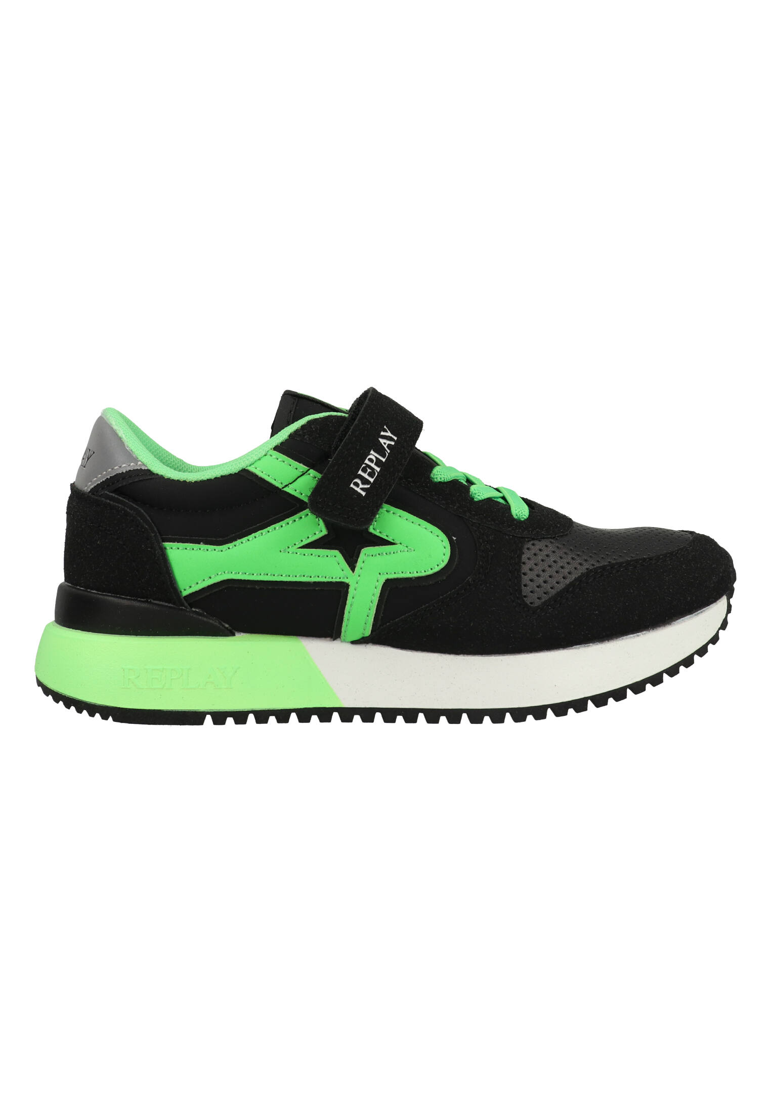 Replay Fiber JR Boy 7 JS850007S-1754 Zwart / Groen 