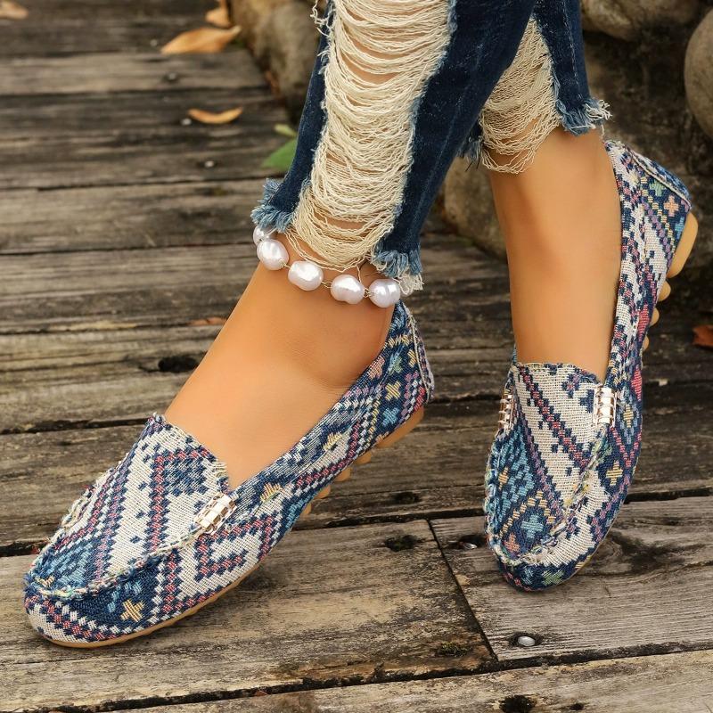 Clothing 04 Dames stoffen antislip platte schoenen ronde neus ademende instappers luie schoenen wandelen gevulkaniseerde schoenen ondiepe mond sneaker 44