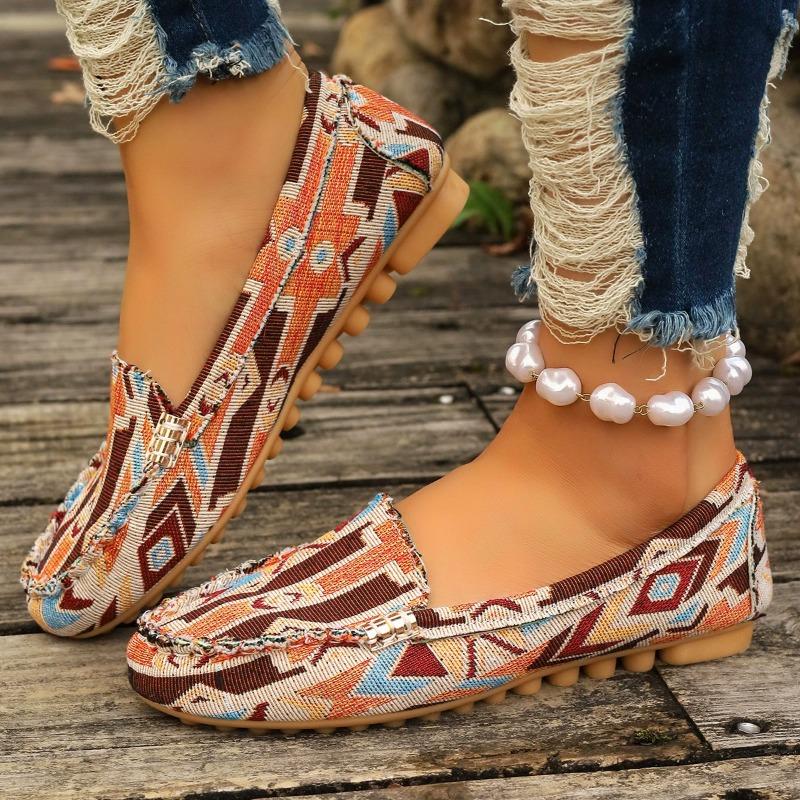 Clothing 04 Dames stoffen antislip platte schoenen ronde neus ademende instappers luie schoenen wandelen gevulkaniseerde schoenen ondiepe mond sneaker 35