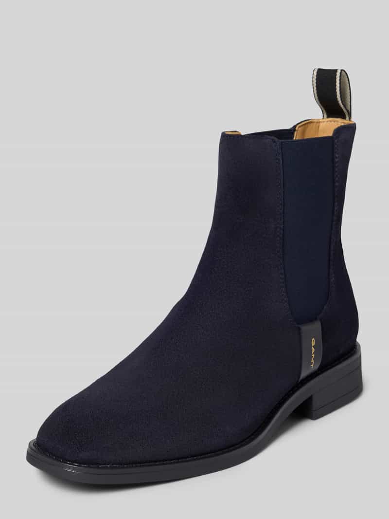 Gant Chelsea boots van leer met labeldetail, model 'Fayy'