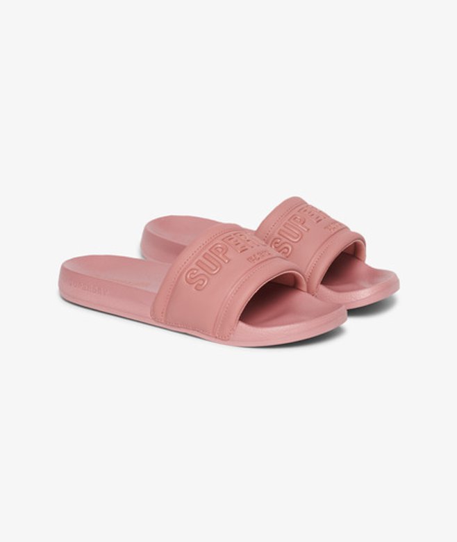 Superdry City Luxe Badslippers Pink