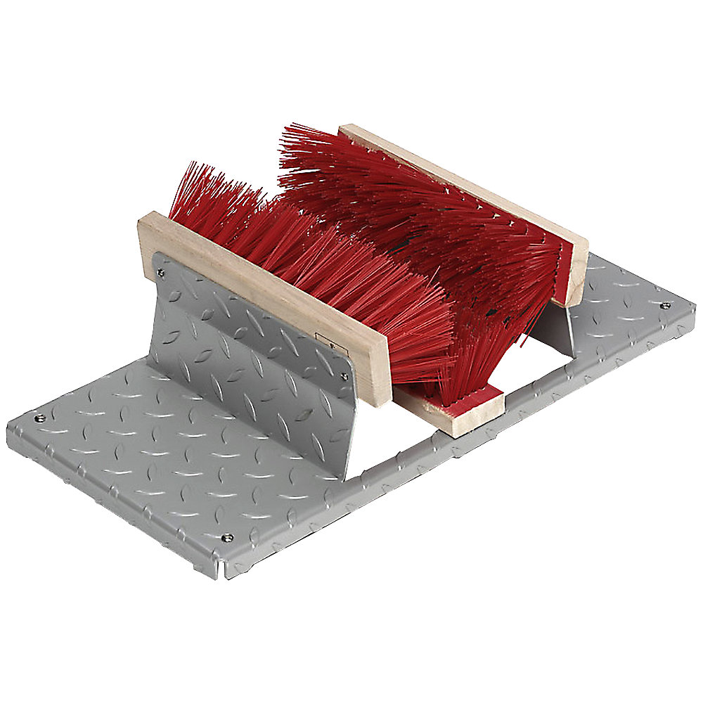VAR Schoenenreiniger, van stalen tranenplaat, l x b x h = 590 x 290 x 170 mm