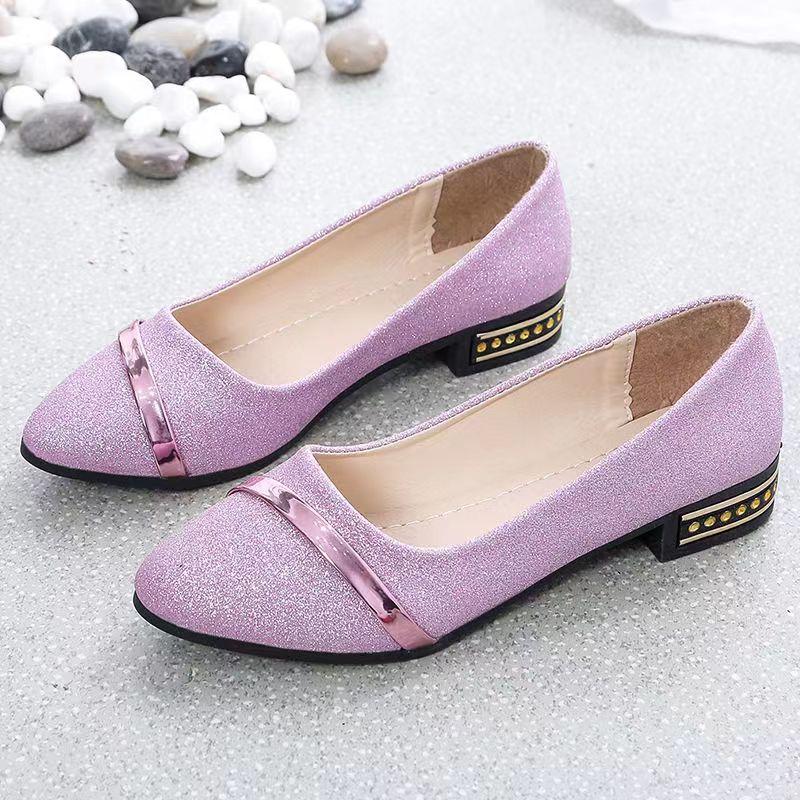 Nicor Zomer Nieuwe All-match Scoop Schoenen Platte Bodem Enkele Schoenen Dames Zachte Bodem Peas Schoenen Antislip Puntige Damesschoenen 39