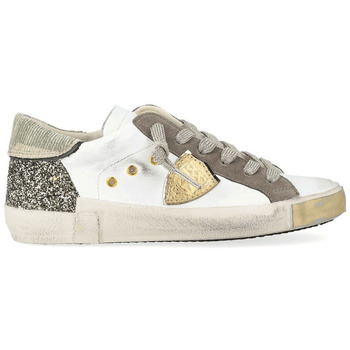 Philippe Model Lage Sneakers  PRLD CG01 PARIS X-GLITTER BLANC VERT
