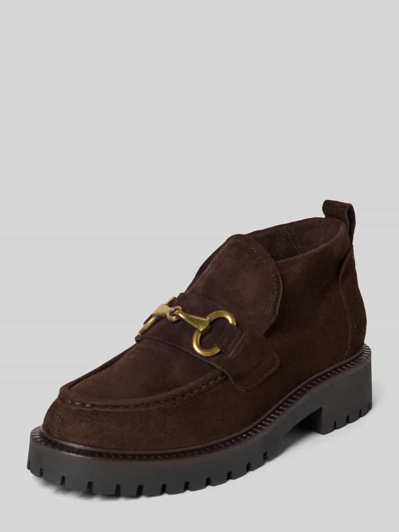 Marc O'Polo Loafers van echt suède, model 'PHIA 17B'