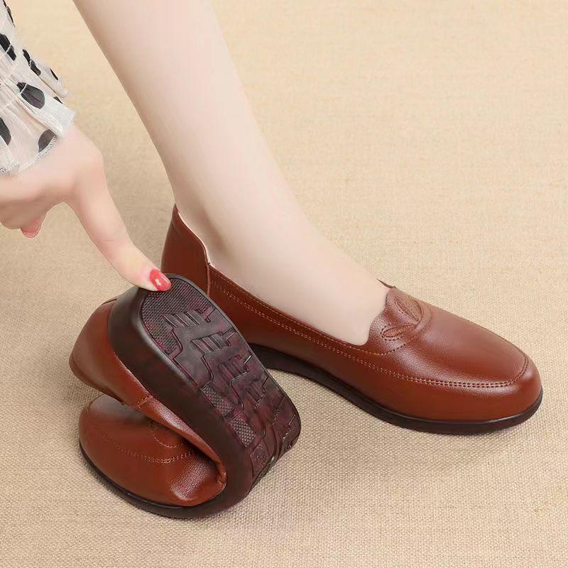 The Sole Spot 2025 nieuwe stijl schoenen casual herenschoenen zachte zool ademend modieus lichte slipper damesschoenen enkellaags schoenen 40 bruin