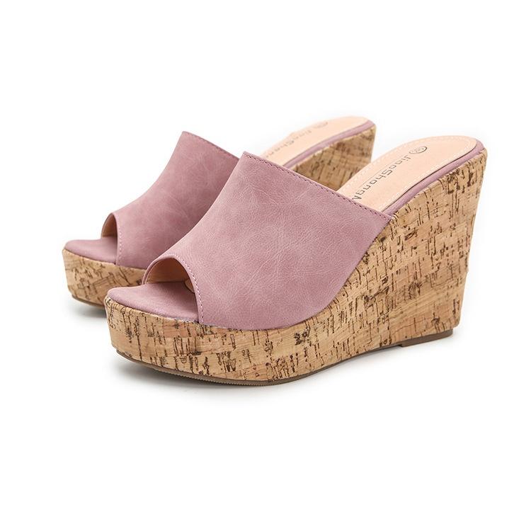 91440607MAC4DCME0U Nieuwe Trending Damesmode Sandalen met Sleehak Open Peep Toe Espadrille Platform Sandalen Dames Meisjes Wiggen Zomer Boheemse Instappers Sandalen met Hakken 36