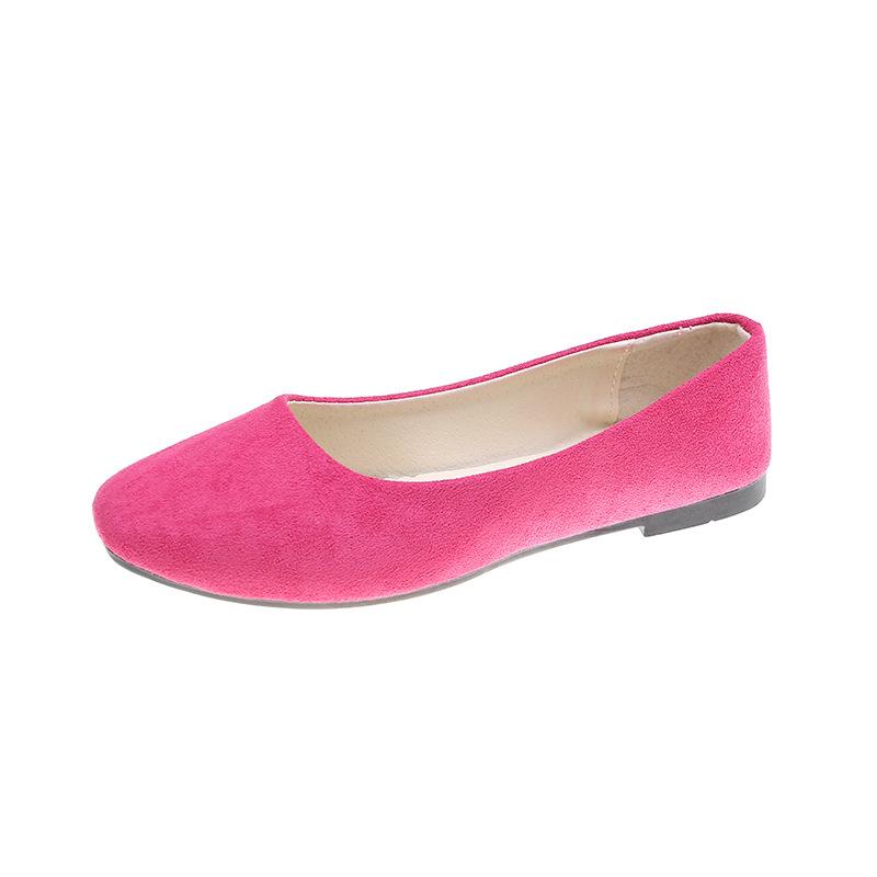 Ayseguney Footwear Dames Meisjes Solid Plus Size Slip On Flat Ondiep Comfort Casual Enkele Schoenen 19 Kleur 38
