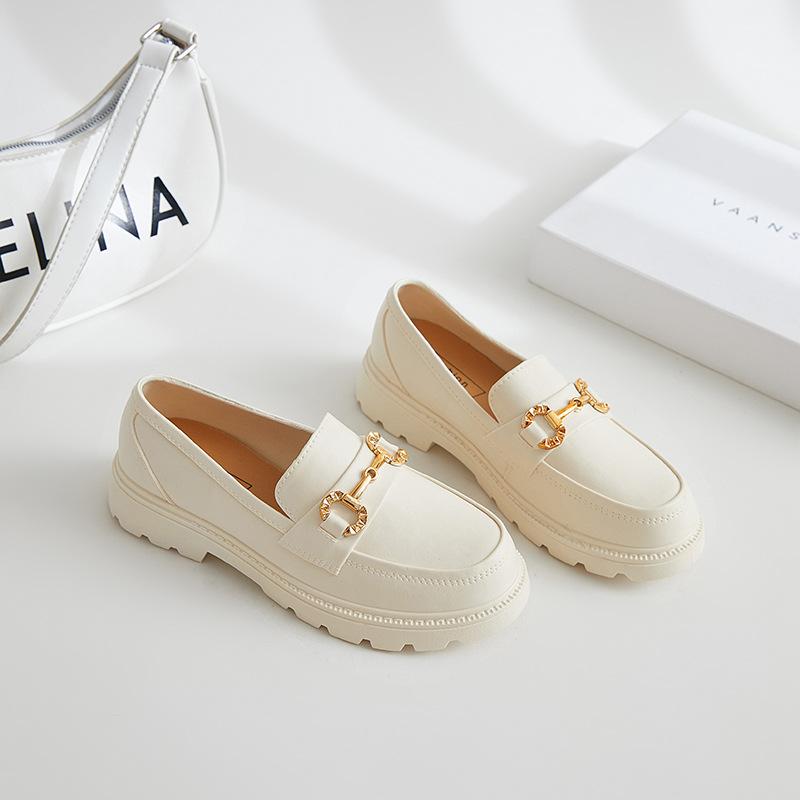 Hawayi Dames Loafers Herfst Platform Hakken Britse Stijl Lolita Lage Hak Mary Jane Jk Uniform Schoenen Vrijetijdsschoenen Dagelijkse Woon-werkverkeer Schoenen 38
