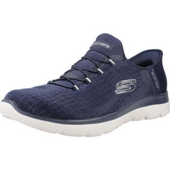 Skechers Slip-on sneakers SUMMITS-CLASSY NIGHT Slippers, vrijetijdsschoen met comfortabele hielkussenfunctie