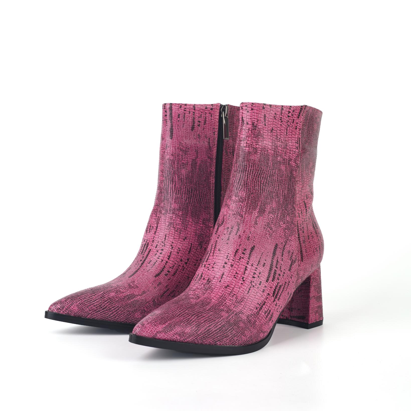 Lureaux Pink Terrain Boot  - Handgemaakte Nette Schoenen Voor Heren