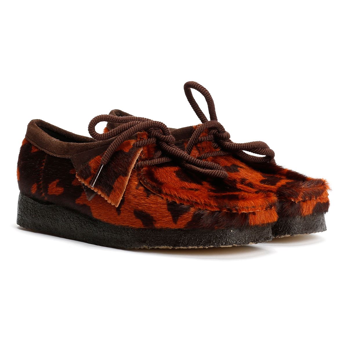 Clarks Originals Wallabee Pony Hair Women's, bruin