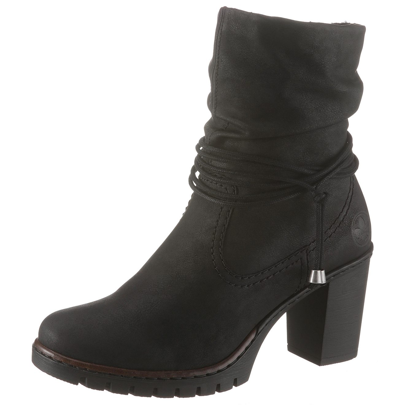 Rieker Winterlaarsjes , boots, trechterhak, warme voering, met geraffineerde schacht