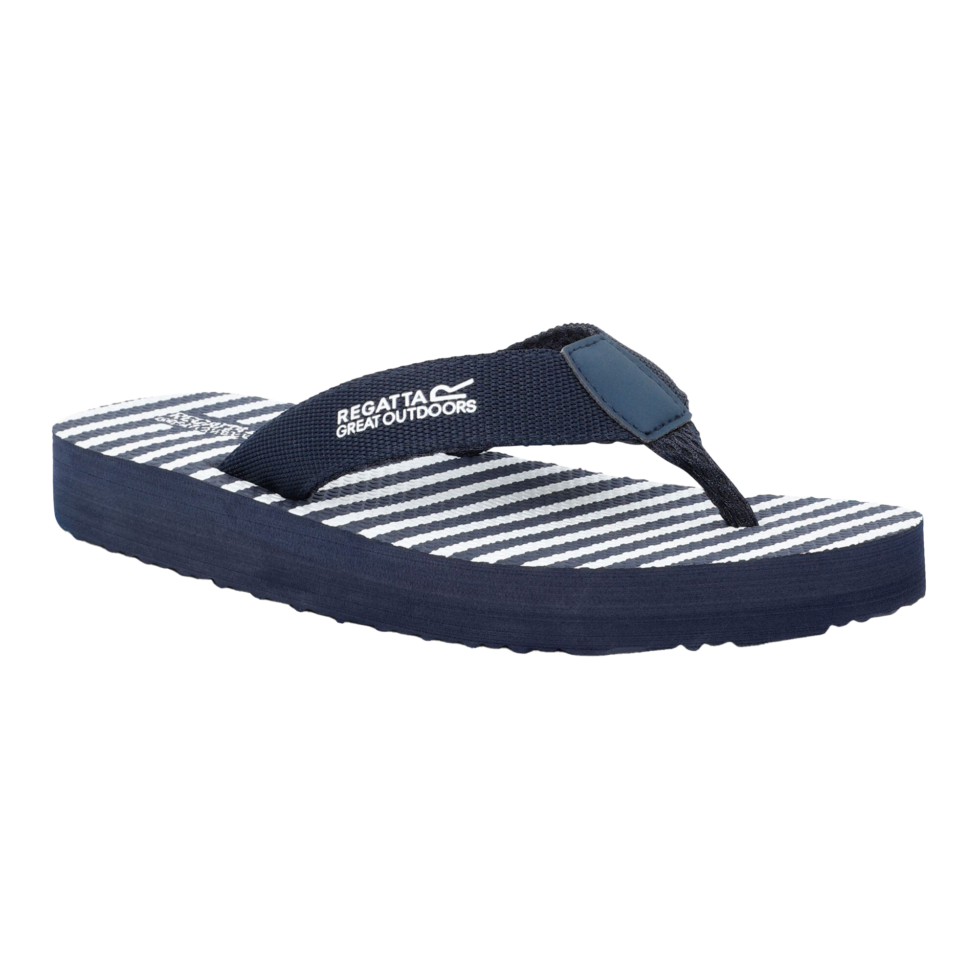 Regatta Dames catarina gestreepte teenslippers