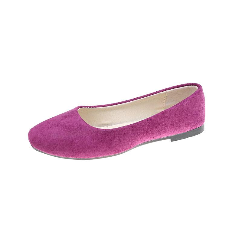 Ayseguney Footwear Dames Meisjes Solid Plus Size Slip On Flat Ondiep Comfort Casual Enkele Schoenen 19 Kleur 35