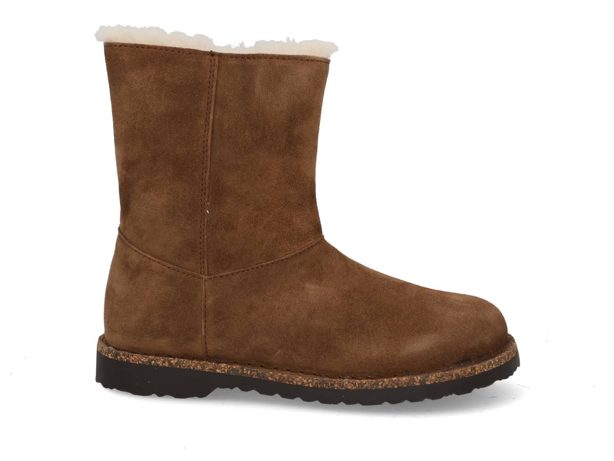 Birkenstock Uppsala zip shearling narrow 1030218 dark tea Bruin 