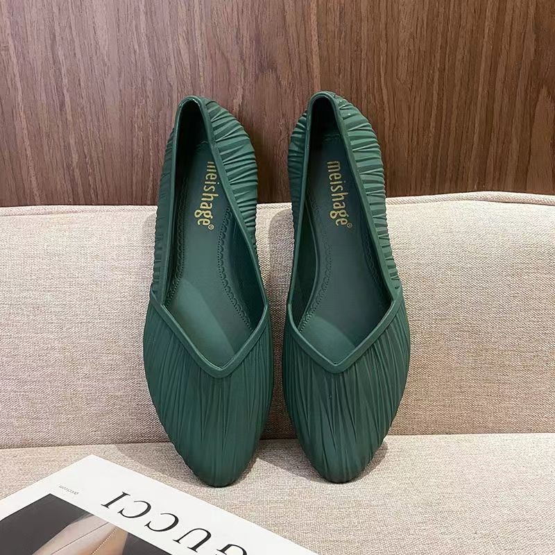 Worx Nieuwe lage waterdichte schoenen Regenlaarzen Regenlaarzen Vrouwen Zomer Volwassen Werk Rubberen schoenen Mode Overschoenen Antislip Ondiepe mond Sandalen Vrouwen 39