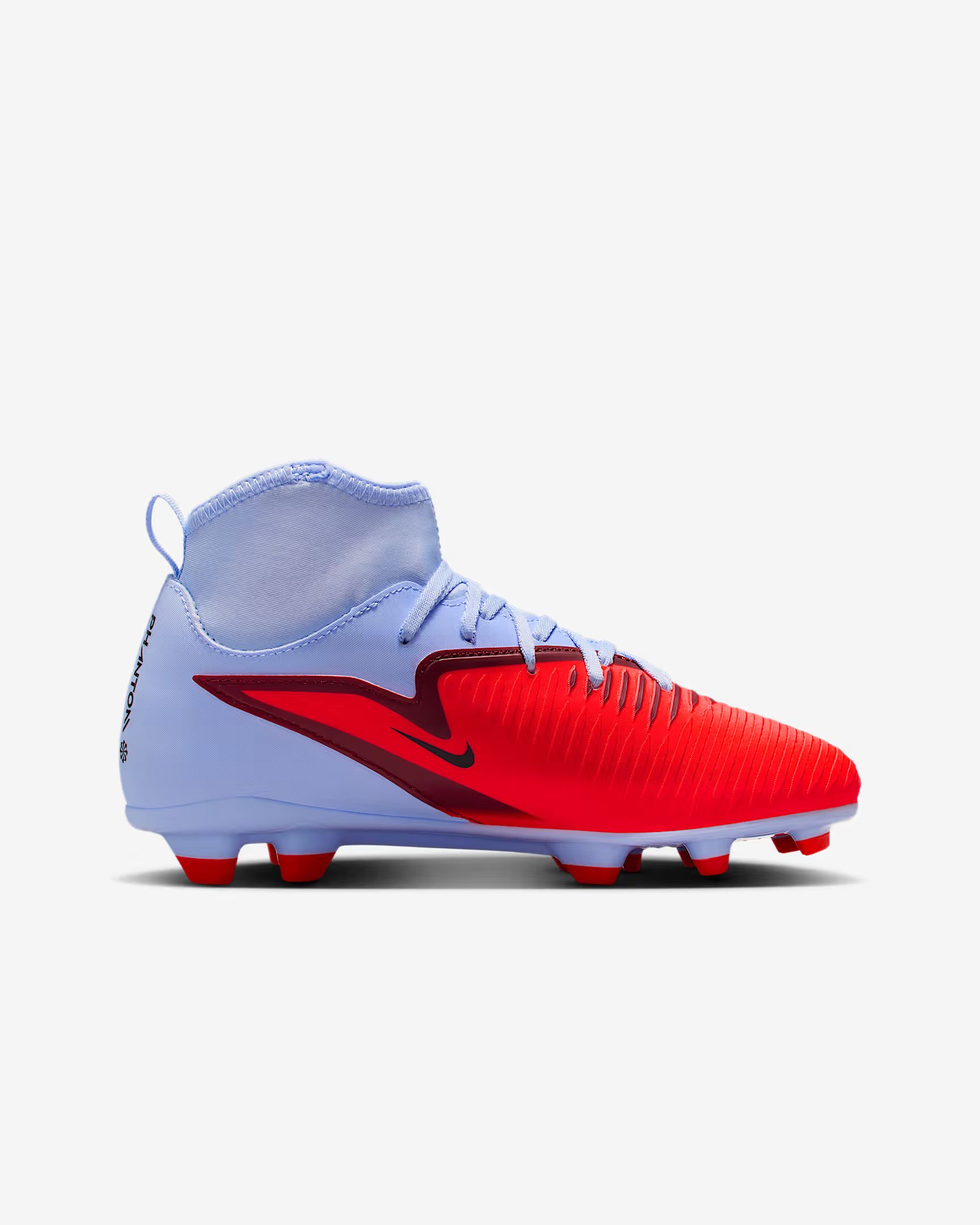 Nike jr phantom 6 high club fg/mg voetbal schoen firm ground jongens -