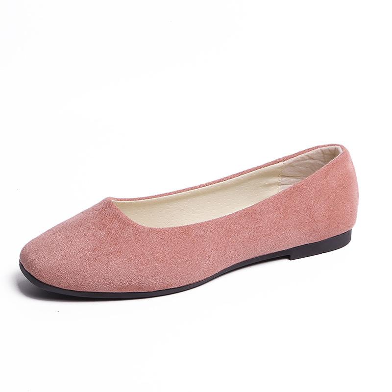 Ayseguney Footwear Dames Meisjes Solid Plus Size Slip On Flat Ondiep Comfort Casual Enkele Schoenen 19 Kleur 41