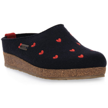 Haflinger Klompen  CUORICINI MITTLEBLAU WOLLFILZ CALZ G