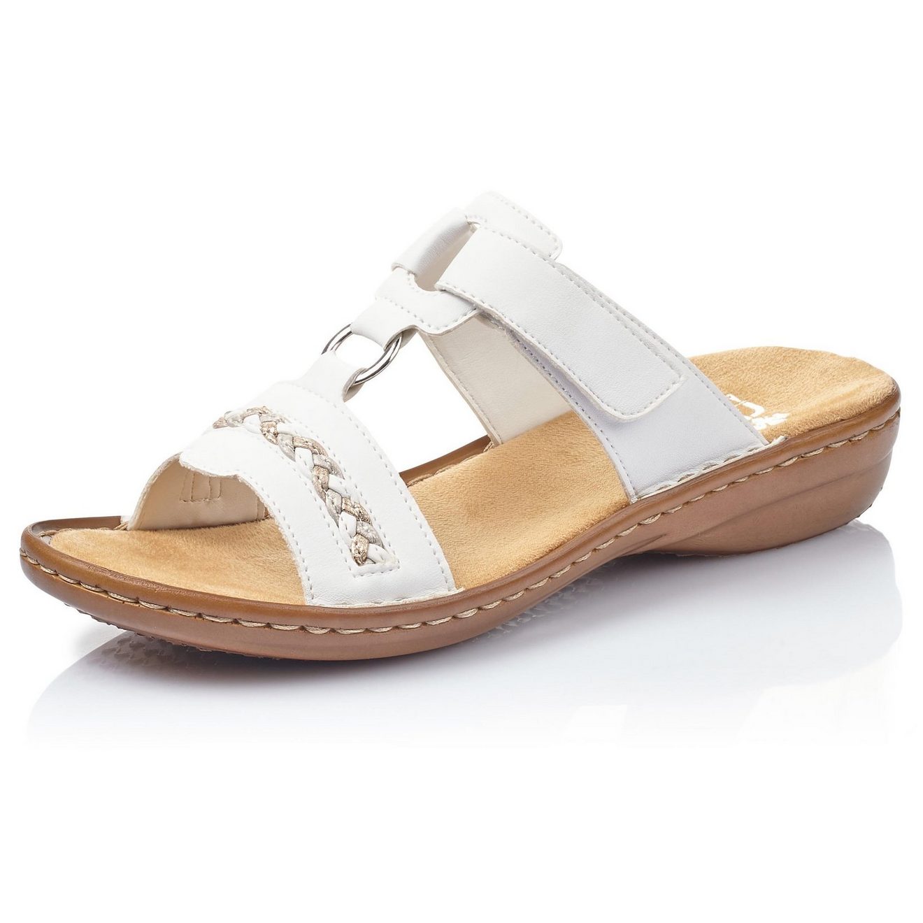 Rieker Slippers , sleehak, zomerschoen, pantoffels in zomerse kleuren