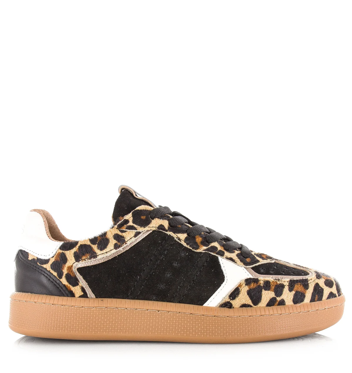 DWRS Label Dwrs mirabel leopard hair on lage sneakers dames