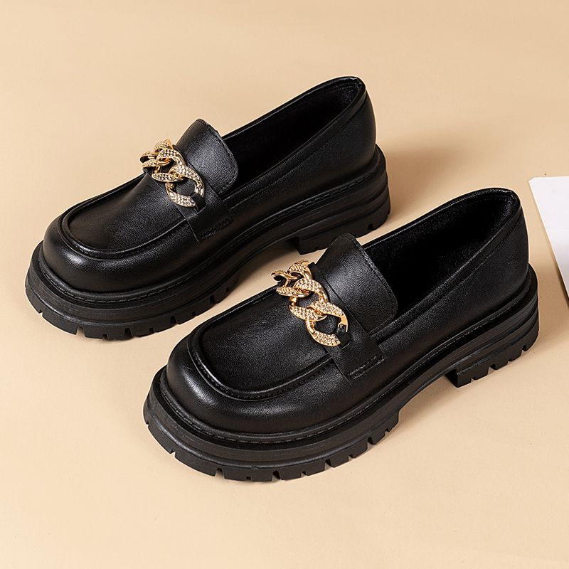 BeautyFeet Mary Jane schoenen voor dames pompen Lolita platform dames loafers vintage stevige lederen slip op metalen gesp Oxford schoenen 41