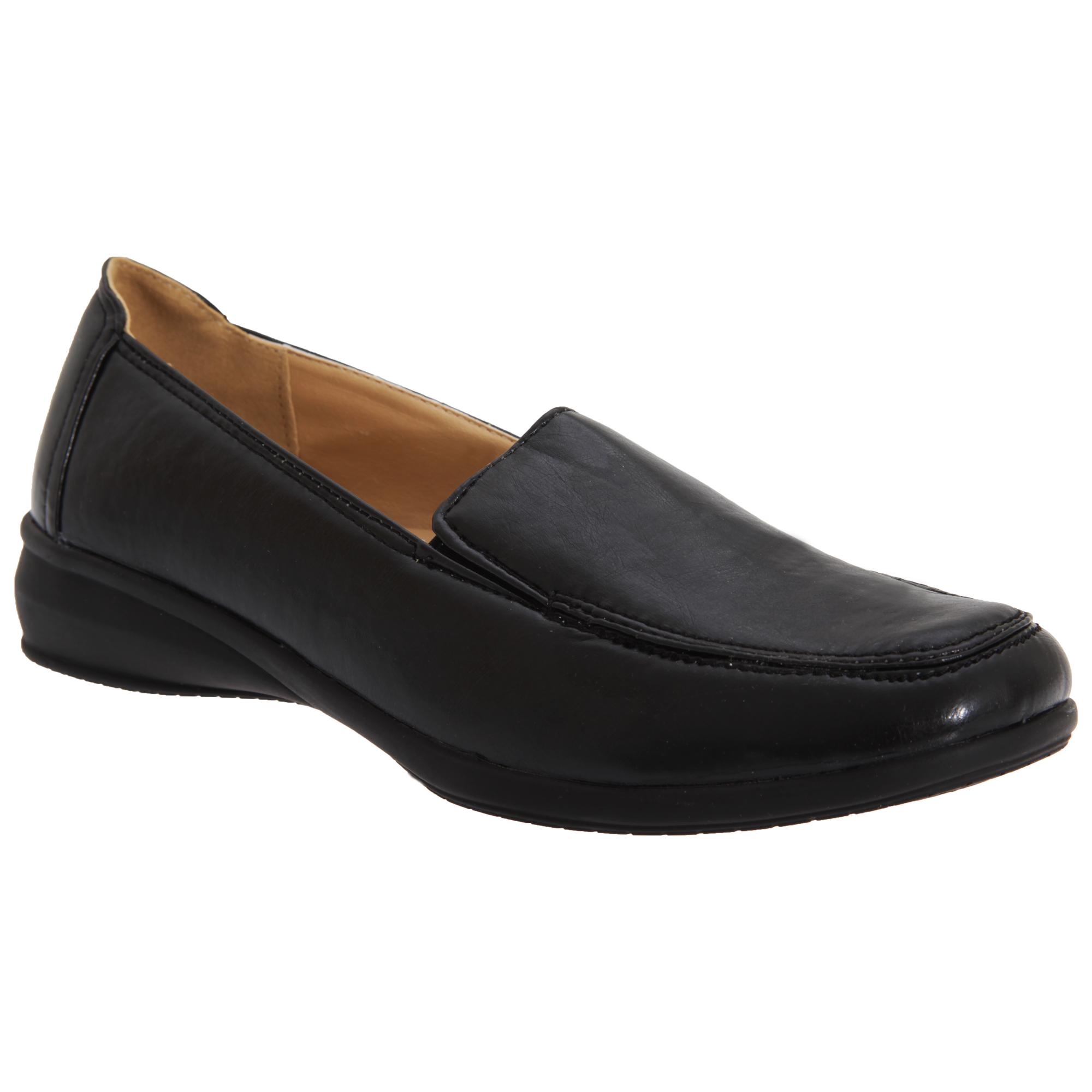 Boulevard dames/dames leer als dubbele kruisje schoenen
