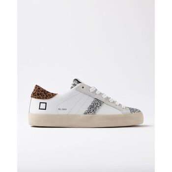 Date Lage Sneakers  W431-HL-SH-WD HILLO LOW SHINY-WHITE LEOPARD