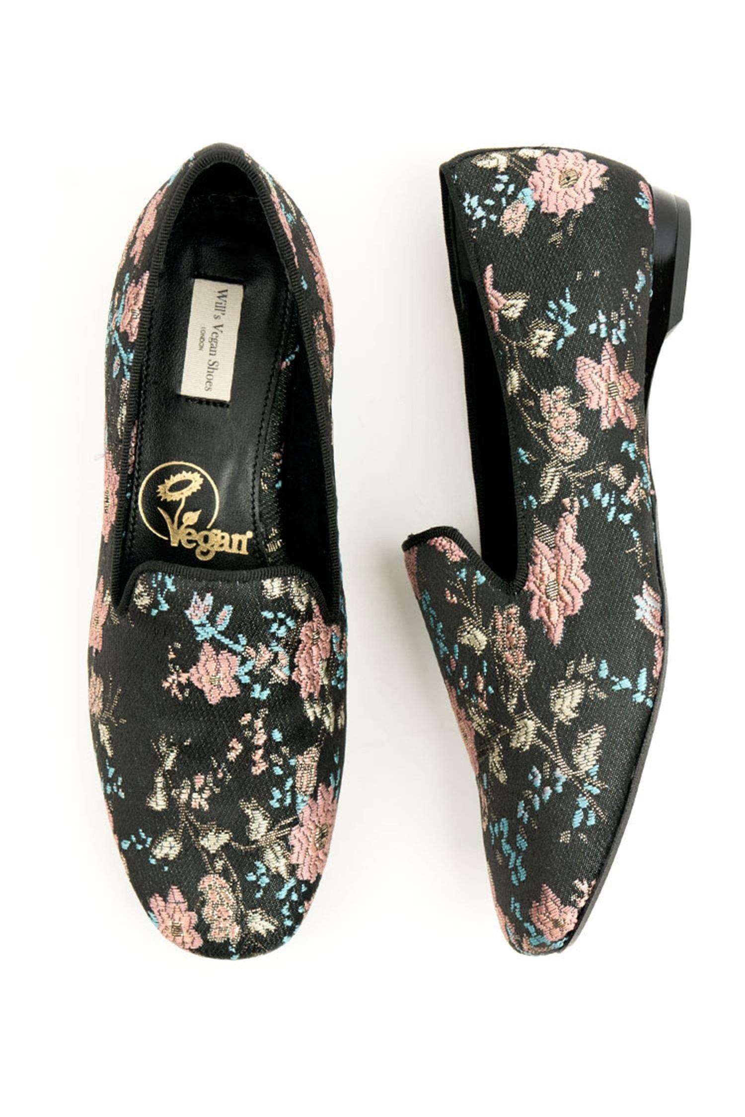 Will's Vegan Store Damen vegan Loafer Slip-On FrÃ¼hling Schwarz