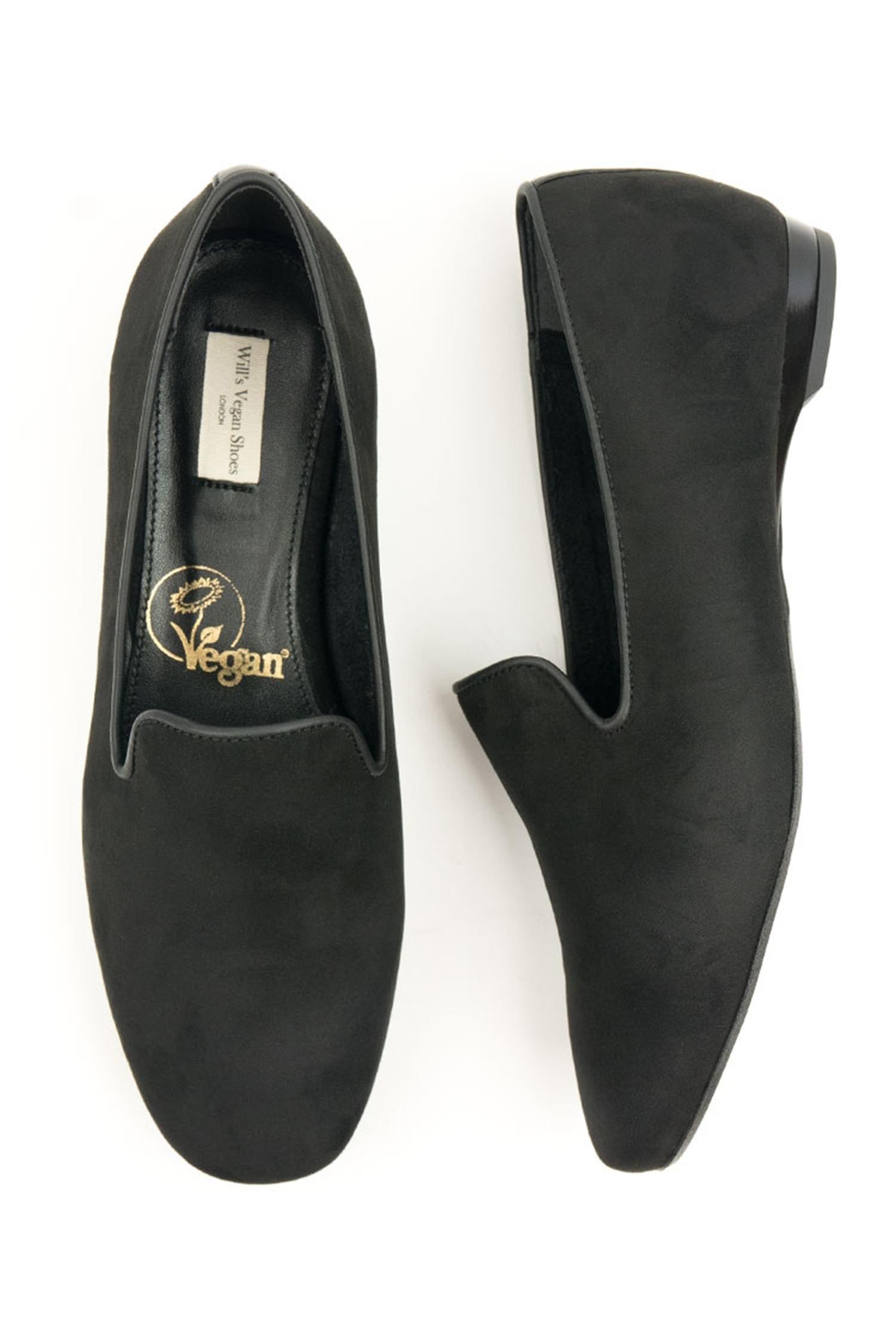 Will's Vegan Store Damen vegan Slipper Slip-On Schwarz