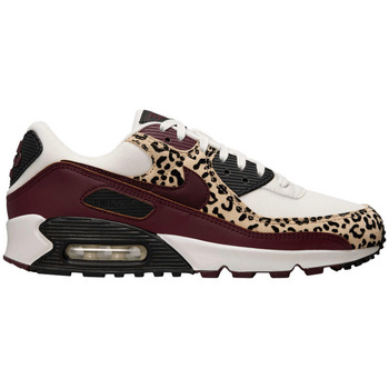 Nike Lage Sneakers  Air Max 90 Leopard Burgundy (Women's)