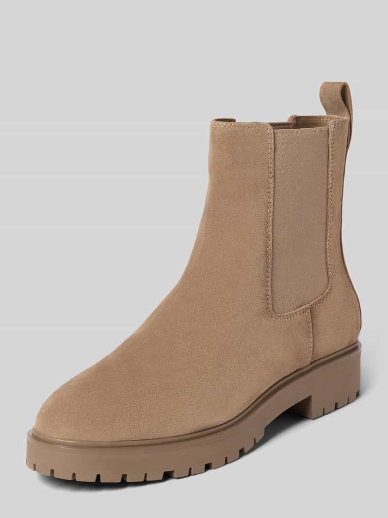 Lauren Ralph Lauren Laarsjes van leer met elastische inzetten, model 'ALLYSON'