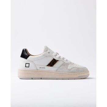 Date Lage Sneakers  W431-C2-VC-WD COURT 2.0 VINTAGE-WHITE LEOPARD
