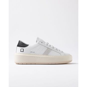 Date Lage Sneakers  W431-HP-CA-WB HILL PLATFORM CALF-WHITE BLACK