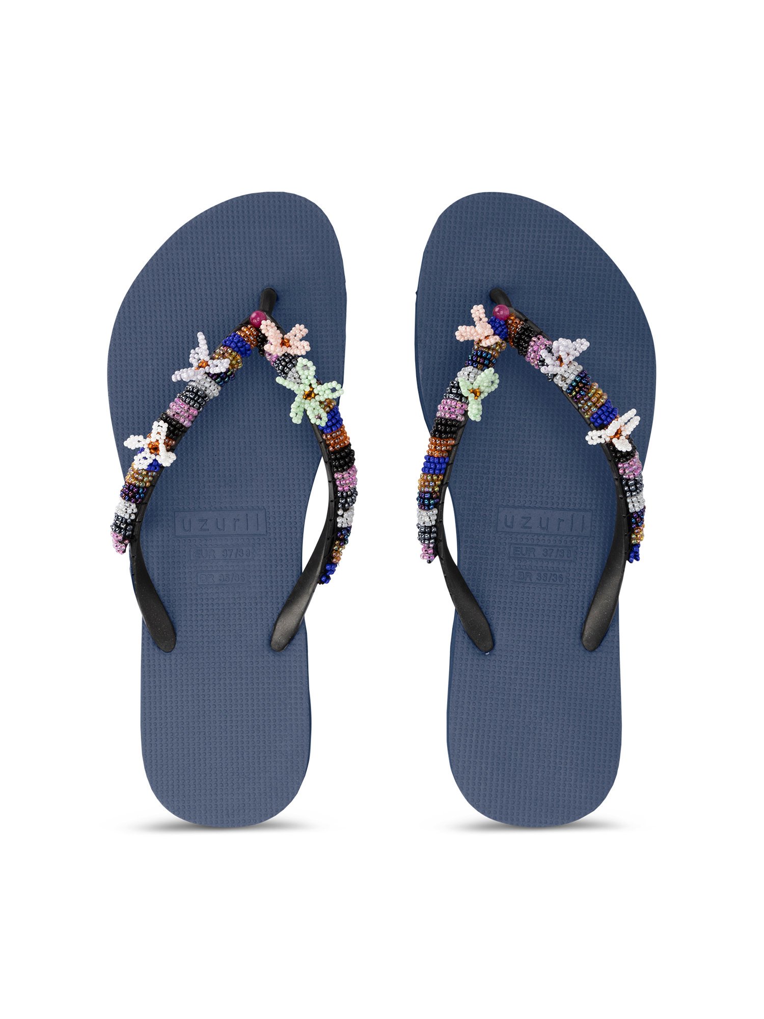 Uzurii Las dalias blue marineblauw